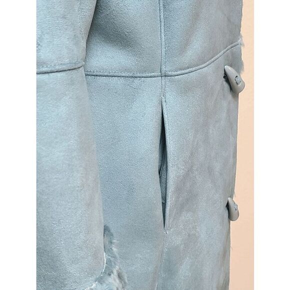 Women's Blue Coat - Picture 10 of 16